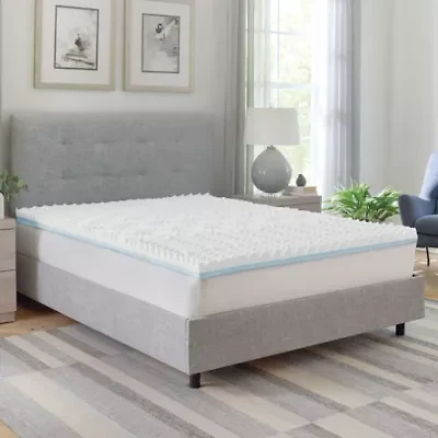 3-Inch Reversible Dual Sided Memory Foam Mattress Topper