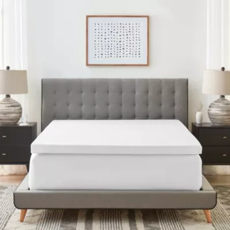 3-Inch Gel-Infused Memory Foam Mattress Topper with Cooling Cover