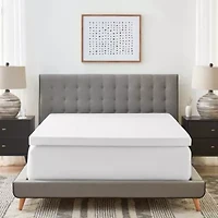 3-Inch Gel-Infused Memory Foam Mattress Topper with Cooling Cover