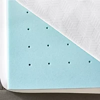 3-Inch Gel-Infused Memory Foam Mattress Topper with Cooling Cover