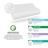 Classic Support Contour Memory Foam Bed Pillow