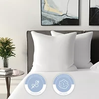 Fiber Filled 27 x 27 Euro Square Pillow Insert - 2 Pack