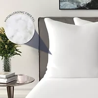 Fiber Filled 27 x 27 Euro Square Pillow Insert - 2 Pack