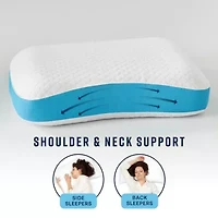 Side and Back Sleeper Gel-Infused Memory Foam Bed Pillow