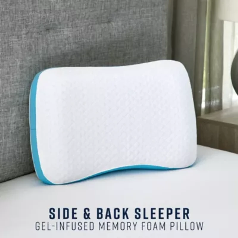 Side and Back Sleeper Gel-Infused Memory Foam Bed Pillow