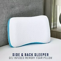 Side and Back Sleeper Gel-Infused Memory Foam Bed Pillow