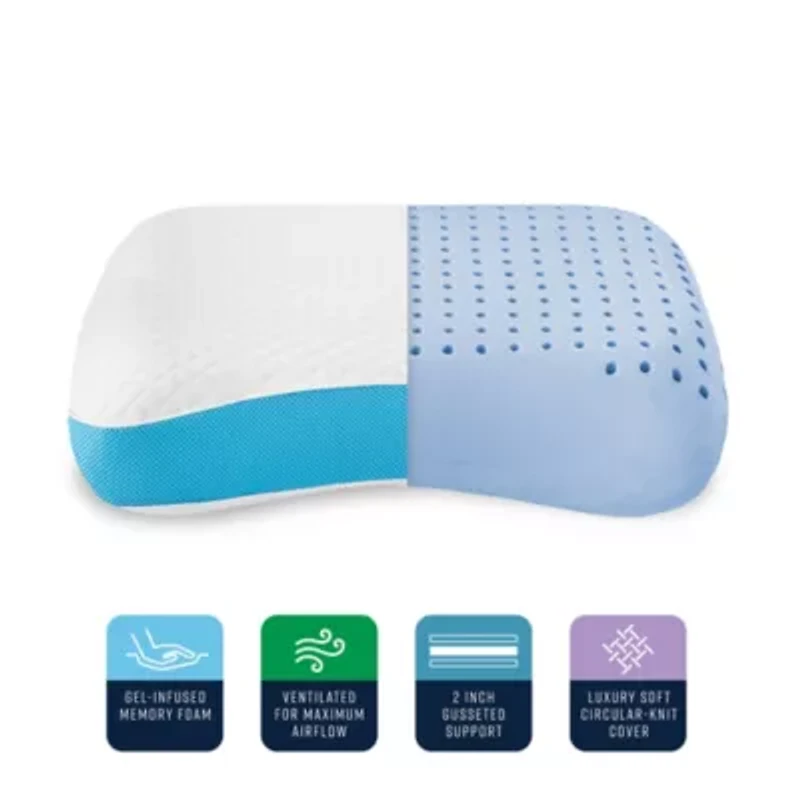 Side and Back Sleeper Gel-Infused Memory Foam Bed Pillow