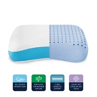 Side and Back Sleeper Gel-Infused Memory Foam Bed Pillow