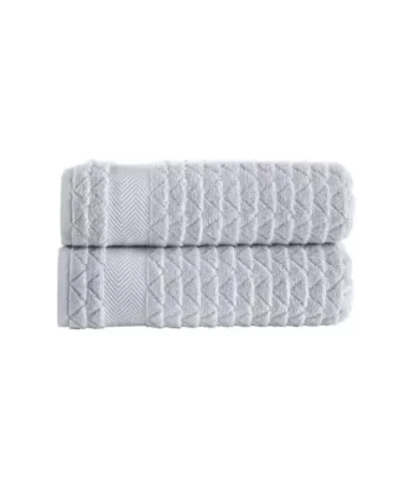 Herringbone 2 pcs Bath Towels