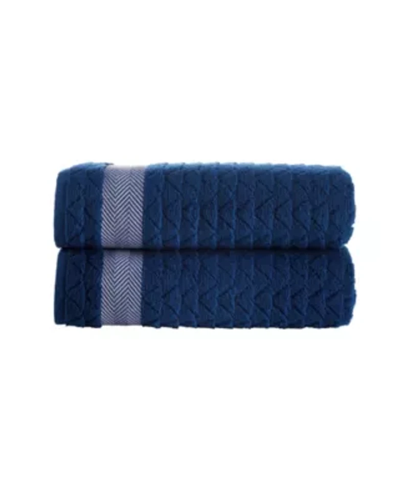 Herringbone 2 pcs Bath Towels