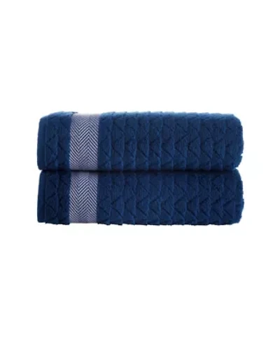 Herringbone 2 pcs Bath Towels