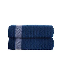 Herringbone 2 pcs Bath Towels