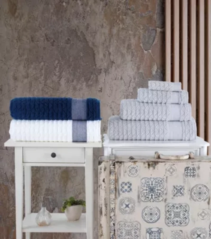 Herringbone 2 pcs Bath Towels