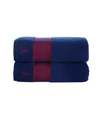 Fancy Border 2 pcs Bath Towels