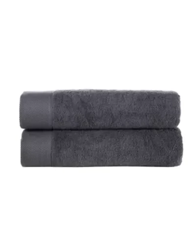Solid Signature 2 pcs Bath Sheets