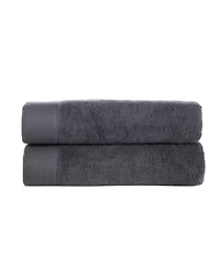 Solid Signature 2 pcs Bath Sheets