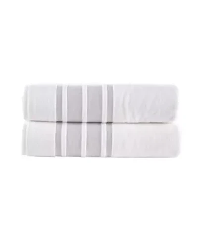 Contrast Border 2 pcs Bath Sheets