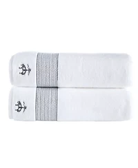 Rope Stripe Border 2 pcs Bath Sheets