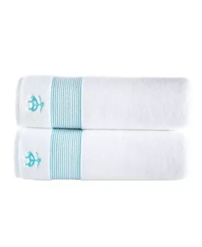 Rope Stripe Border 2 pcs Bath Sheets