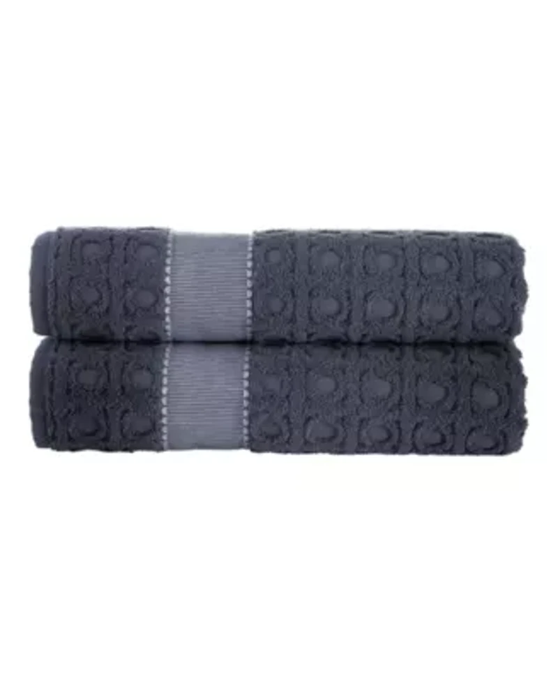 Circle Square 2 pcs Bath Sheets