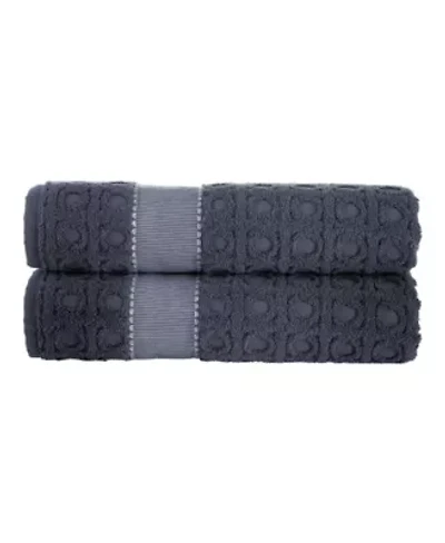 Circle Square 2 pcs Bath Sheets