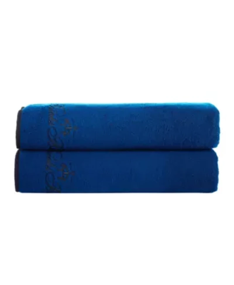 Contrast Frame 2 pcs Bath Sheets