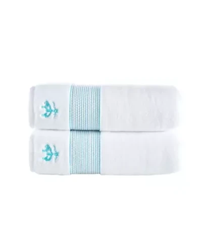 Rope Stripe Border 2 pcs Bath Towels
