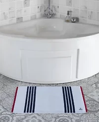 Nautical Blanket Stripe Bath Mat