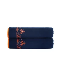 Contrast Frame 2 pcs Bath Towels