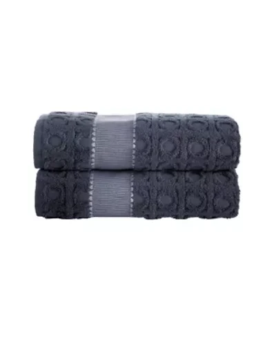 Circle Square 2 pcs Bath Towels
