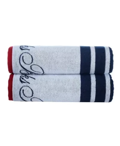 Nautical Blanket Stripe 2 pcs Bath Sheets
