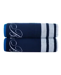 Nautical Blanket Stripe 2 pcs Bath Sheets
