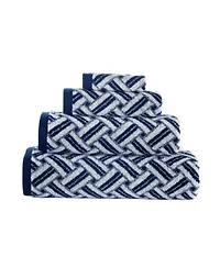 Criss Cross Stripe 2 pcs Bath Sheets