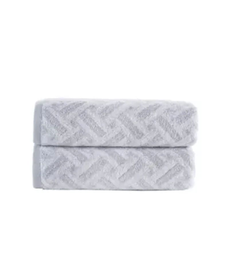 Criss Cross Stripe 2 pcs Bath Towels