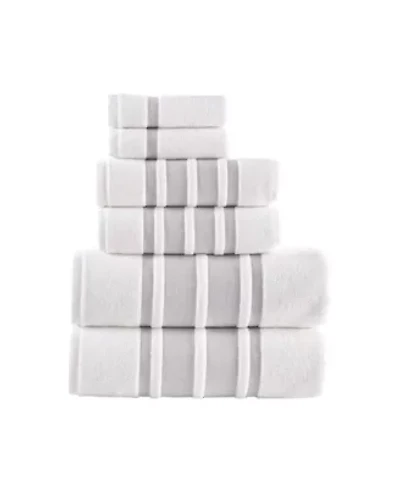 Contrast Border 6 pcs Towel Set