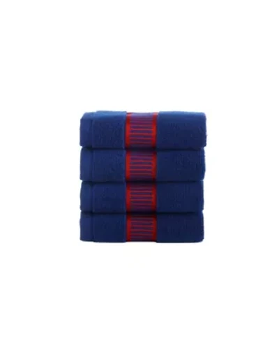 Fancy Border 4 pcs Wash Towels