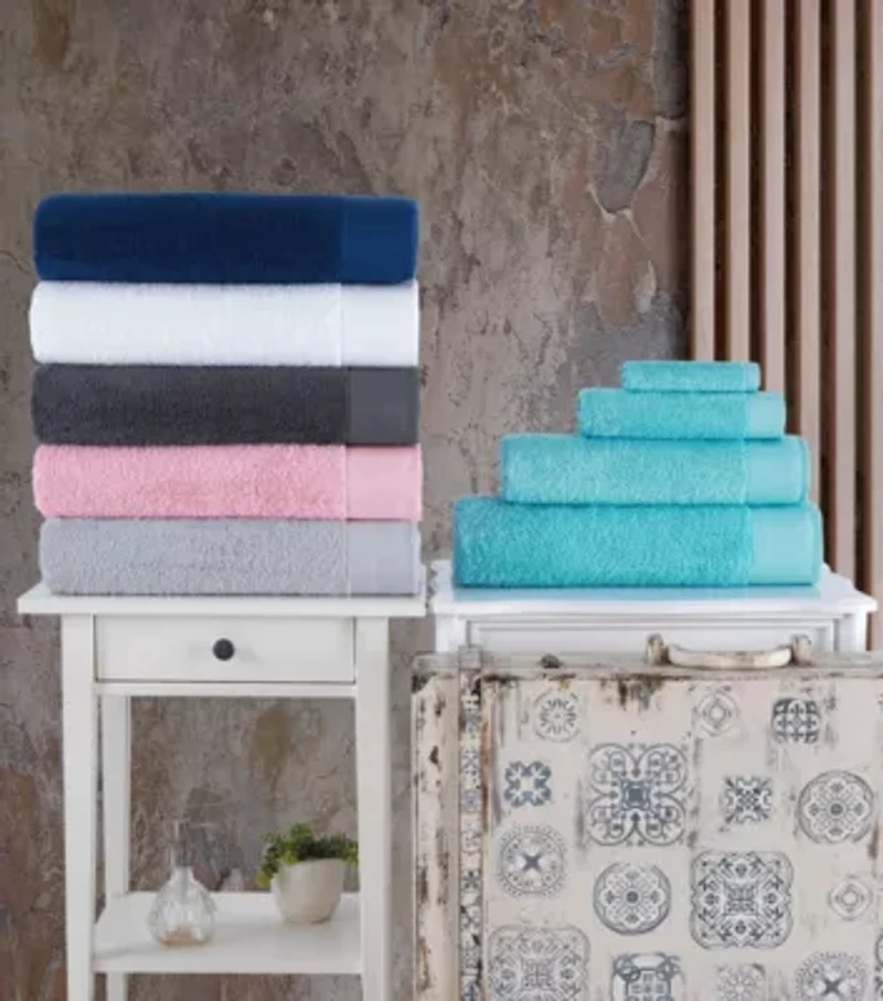 Solid Signature 6 pcs Towel Set