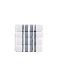 Contrast Border 4 pcs Hand Towels