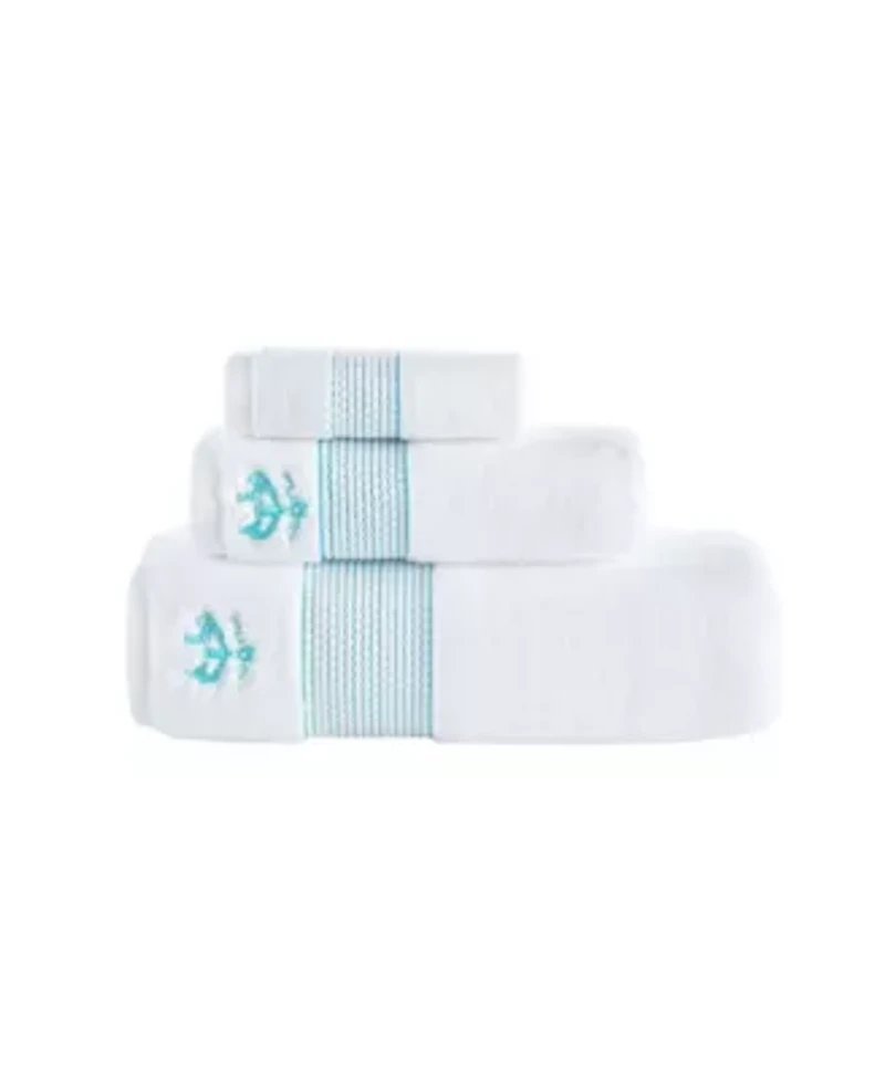 Rope Stripe Border 3 pcs Towel Set