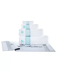 Rope Stripe Border 3 pcs Towel Set