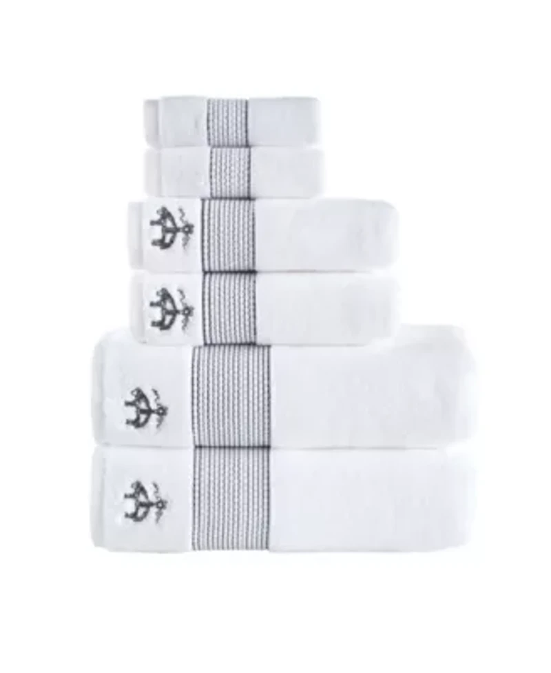 Rope Stripe Border 6 pcs Towel Set