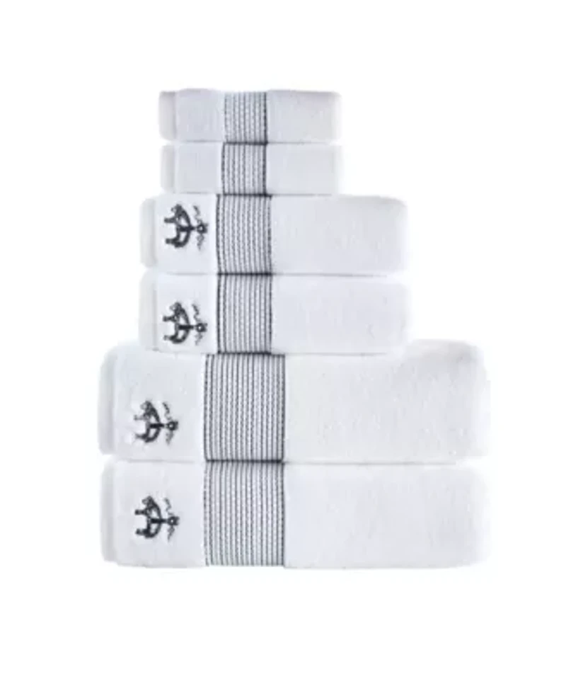 Rope Stripe Border 6 pcs Towel Set