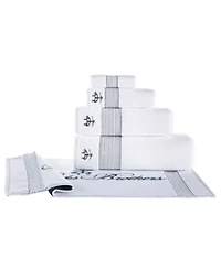 Rope Stripe Border 4 pcs Hand Towels