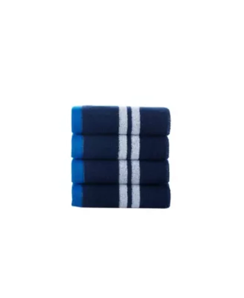 Nautical Blanket Stripe 4 pcs Wash Towels