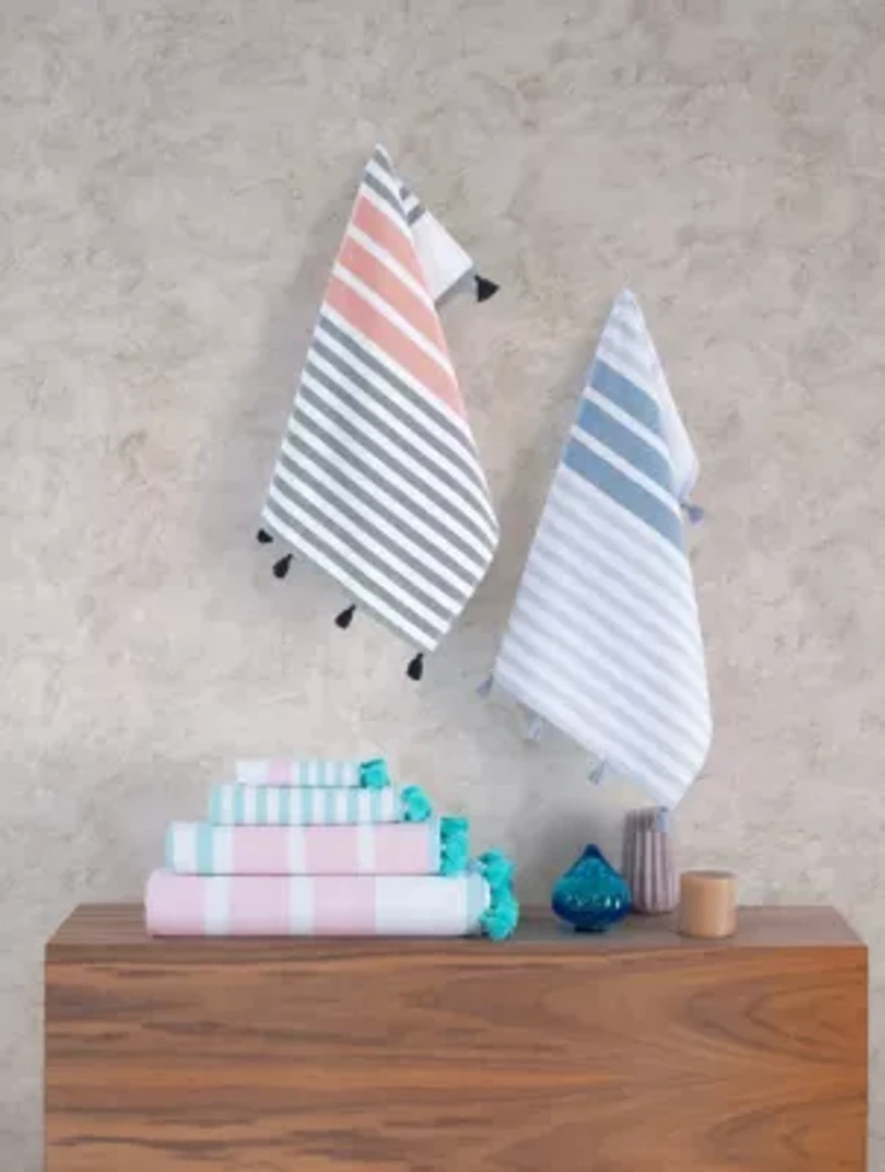 Turkish Pesthemal 2 pcs Hand Towels