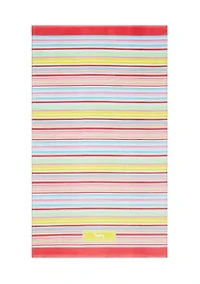 Red Striped Beach Towel
