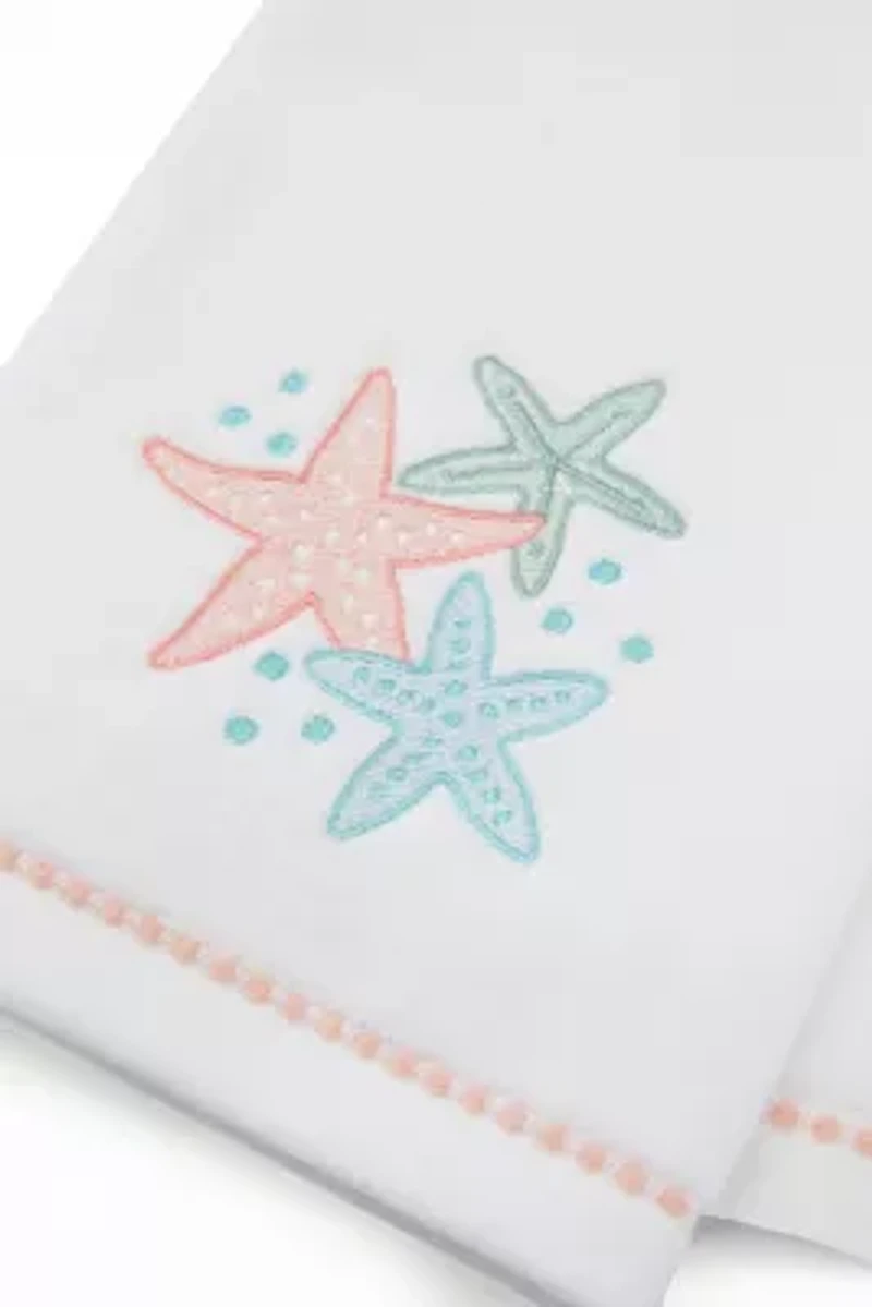 2-Piece Starfish Trio Hand Towel Set