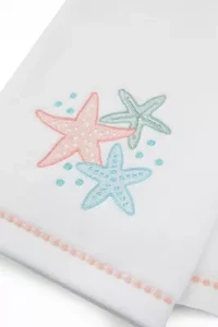 2-Piece Starfish Trio Hand Towel Set