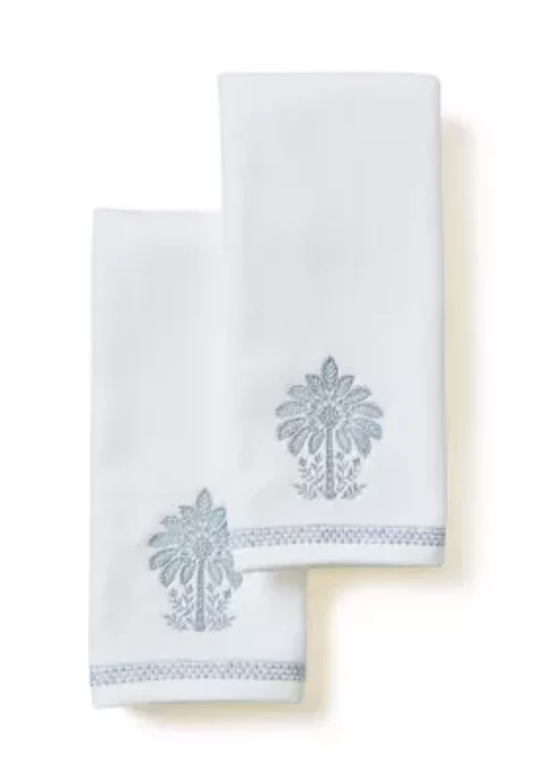Tree Ogee Hand Towel Set - of 2