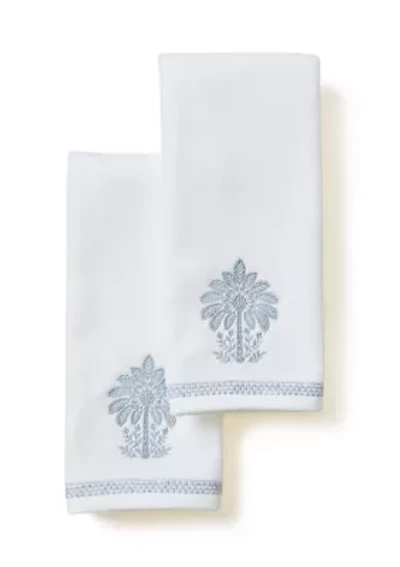 Tree Ogee Hand Towel Set - of 2